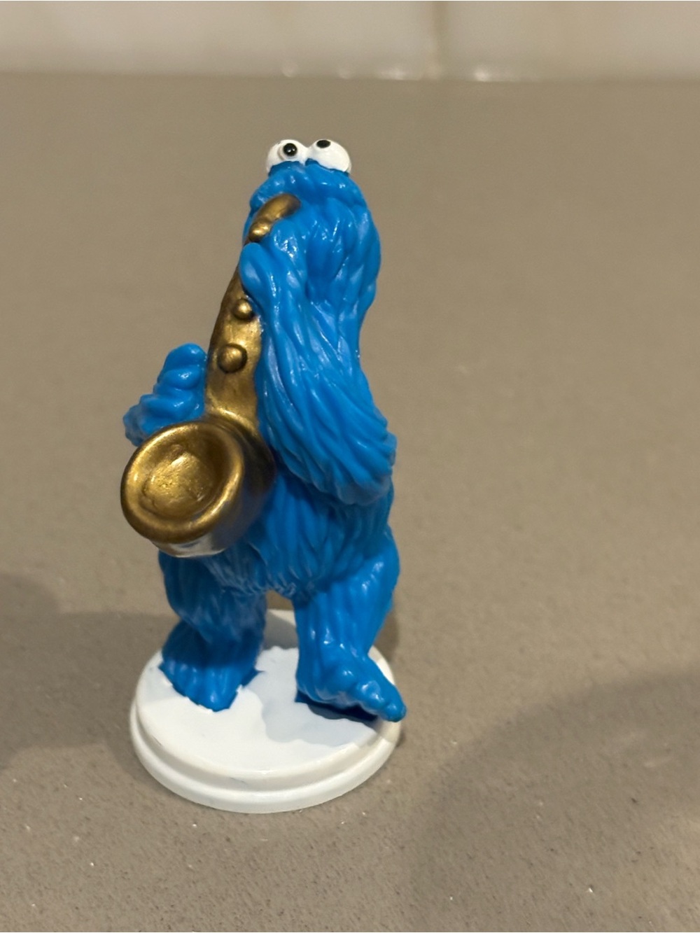 ✨ Vintage Wilton Jim Henson Cookie Monster Saxophone Figurine ✨